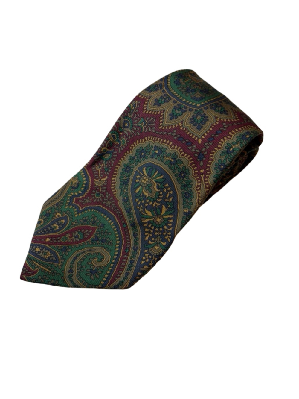 Vintage Gieves & Hawkes Savile Row Silk Paisley Hand Sewn Men’s Necktie